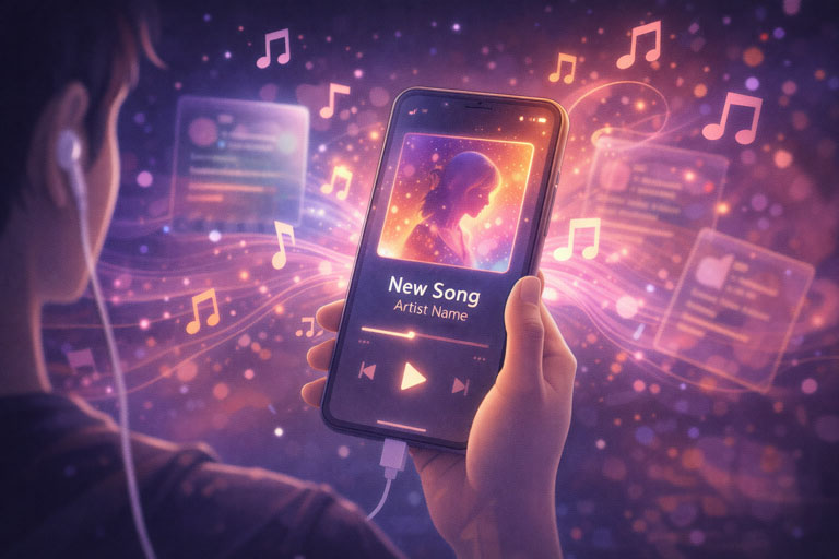 今週の新着楽曲の挿絵